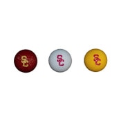 USC Trojans SC Interlock Multi-color Golf Balls 3 Pack